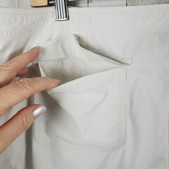 Talbots Stretch Capri Pants Tan Size 18 - Picture 9 of 12